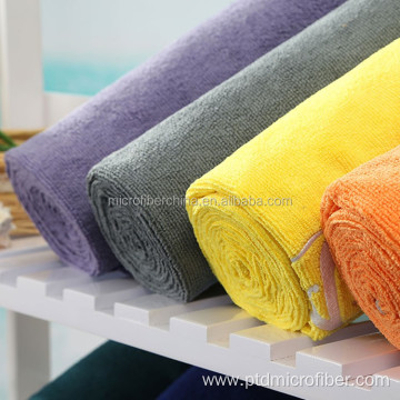 Colorful microfiber plush hot terry yoga towel
